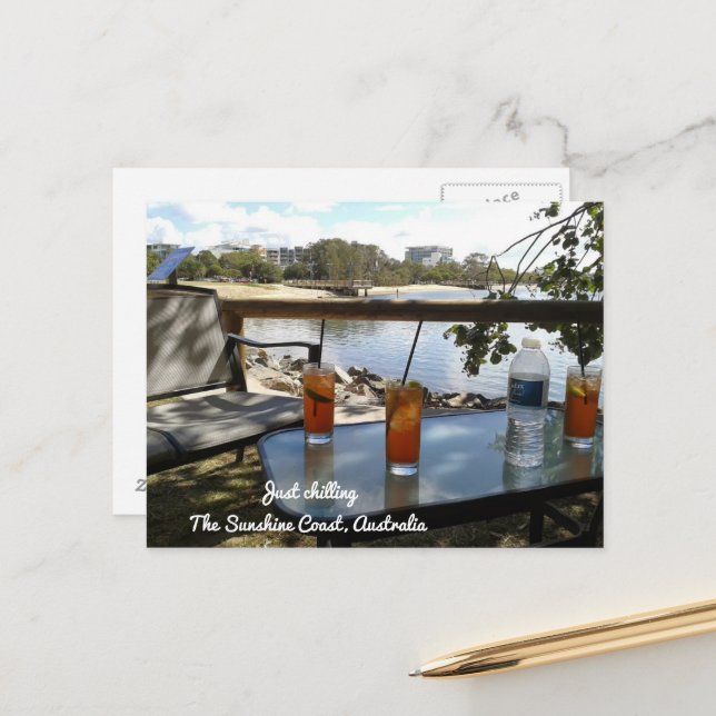 Carte Postale Sunshine Coast Australia Juste au frais (Devant/Arrière en situation)