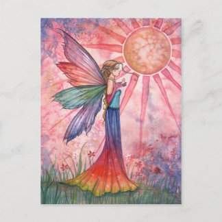 Carte postale Sunshine et Rainbow Fairy