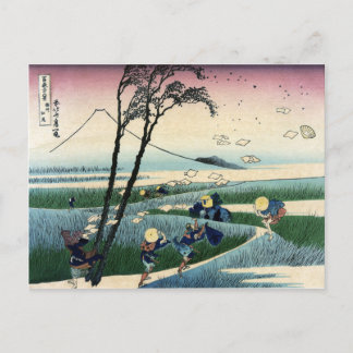 Carte Postale Sunshu Ejiri, 36 vues sur le Mont Fuji. Hokusai