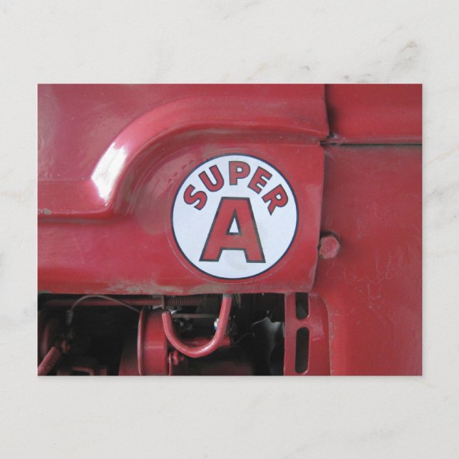Carte Postale Super A Tractor Détail (Devant)