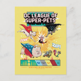 Carte Postale Super-Animaux : Nous sommes une meute, nous reston