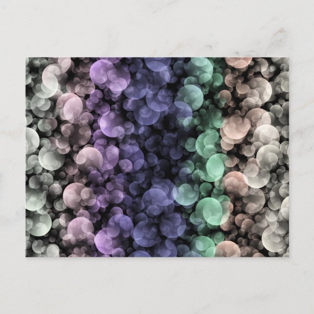 Carte Postale Super Boho Bubbles Eclectique Uingender Pride drap (Devant)