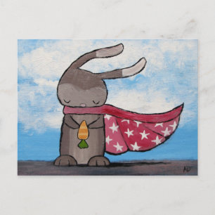 Carte Postale Super Bunny