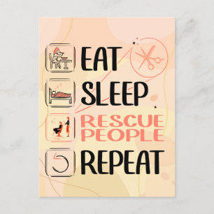 Carte Postale "Super Coiffeur / Hair Stylist" Salon de cheveux C