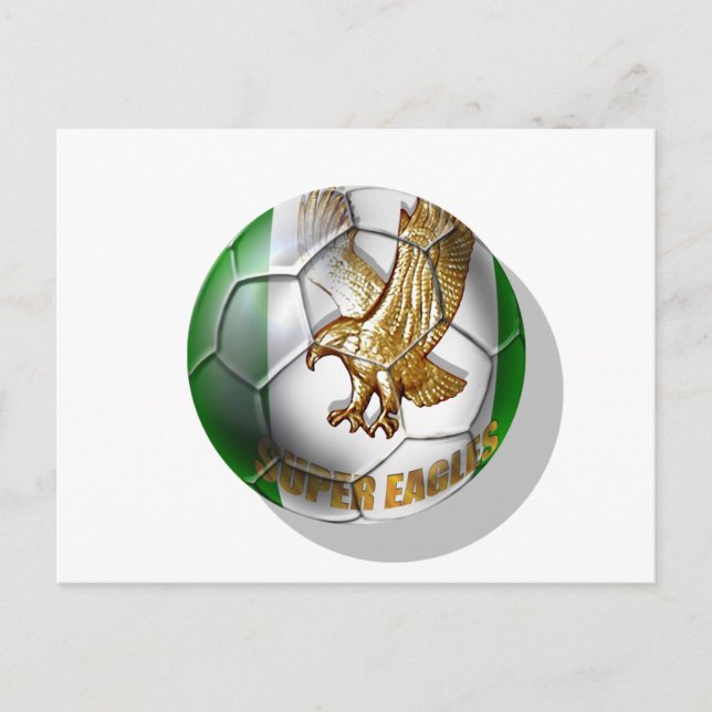 Carte Postale Super Eagles Logo fans de football cadeaux (Devant)