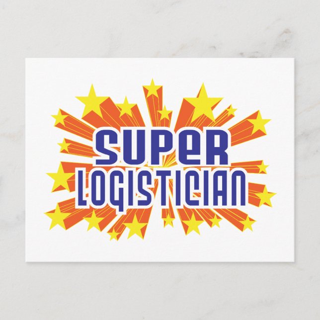 Carte Postale Super Logisticien (Devant)