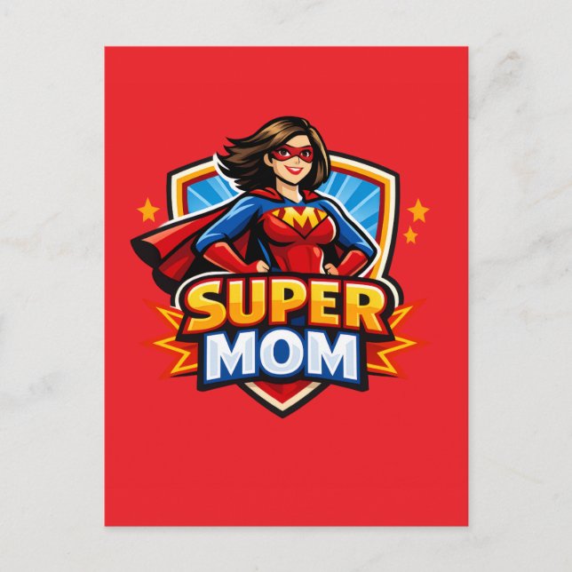Carte Postale Super Maman (Devant)