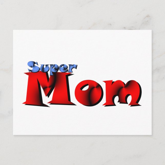 Carte postale Super Maman (Devant)