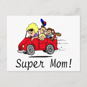 Carte Postale Super Maman (Van)