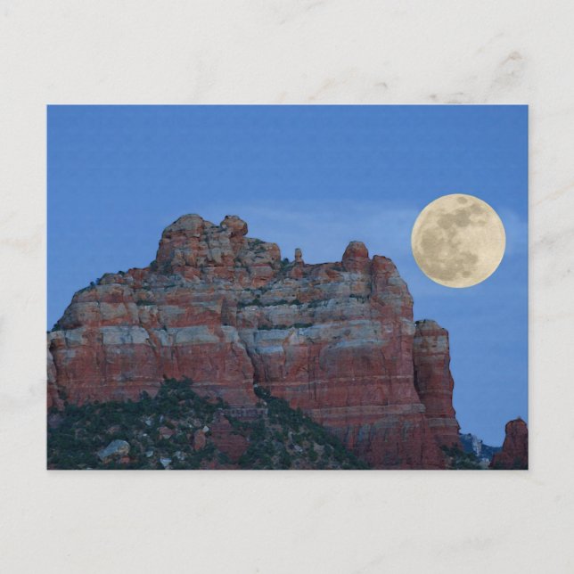 Carte postale Super moon (Devant)