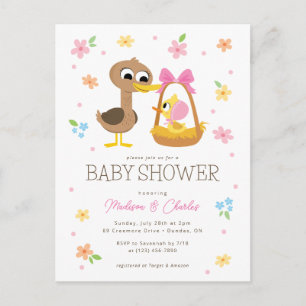 Carte Postale Super Simple   Fête de Naissance Bébé Fille 5 Peti