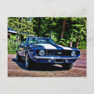 Carte Postale Super sport SS Camaro 1969