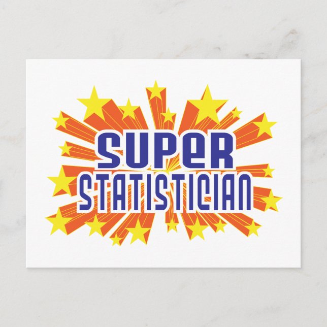 Carte Postale Super statisticien (Devant)
