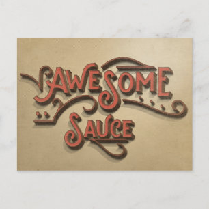 Carte Postale Superbe apparence Vintage de sauce