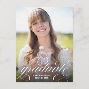 Carte Postale Superbe photo avec superposition de calligraphie p