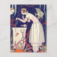 Superbe robe d'été de poisson George Barbier