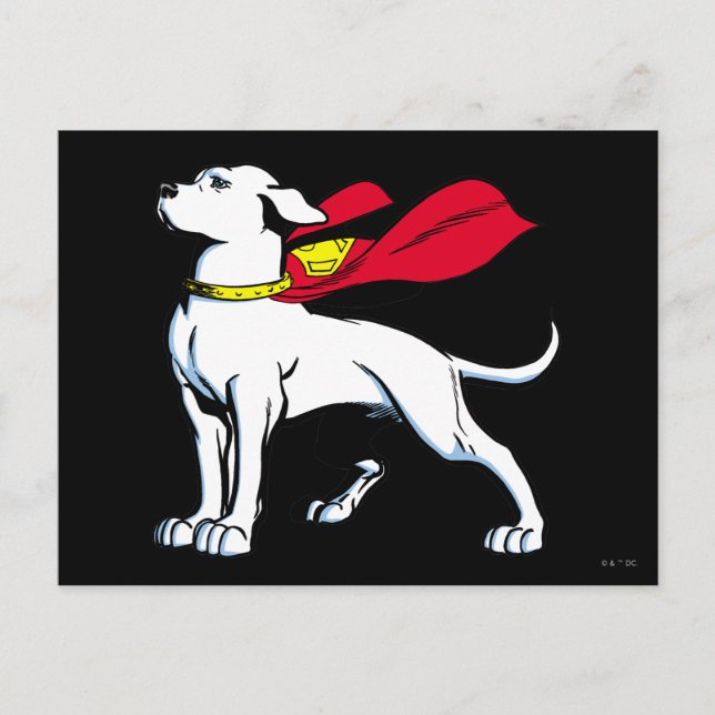 Carte Postale Superdog Krypto (Devant)