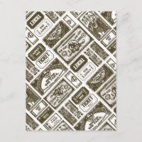 Supergirl Admit One Pattern Brown