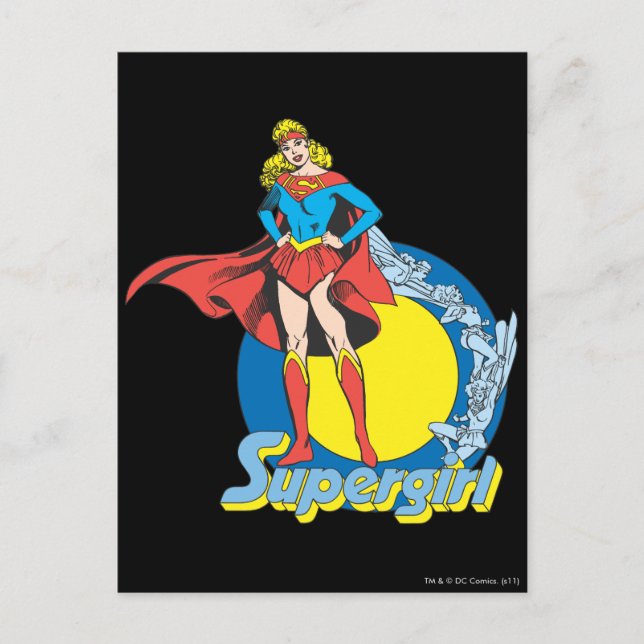 Carte Postale Supergirl avec logo (Devant)