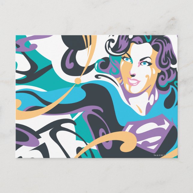 Carte Postale Supergirl Color Splash Swils 1 (Devant)