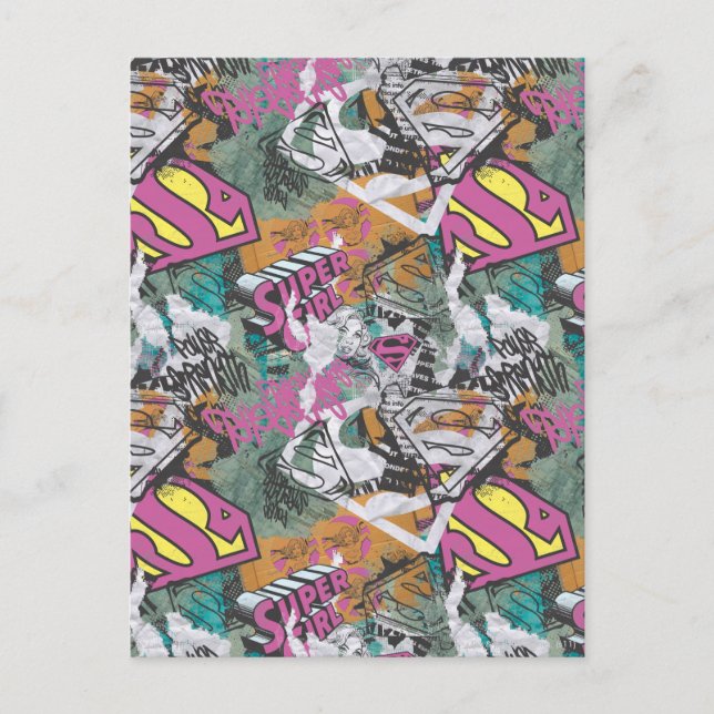 Carte Postale Supergirl Comic Capers Pattern 10 (Devant)