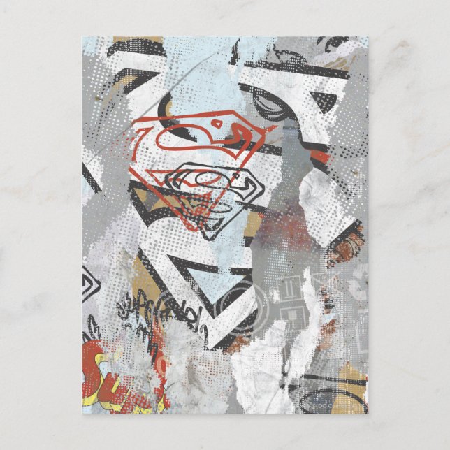 Carte Postale Supergirl Comic Capteurs Motif 1 (Devant)