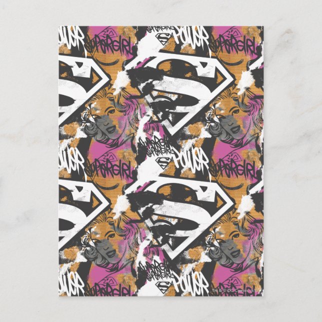 Carte Postale Supergirl Comic Capteurs Motif 3 (Devant)