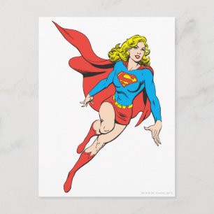 Carte Postale Supergirl en mouvement