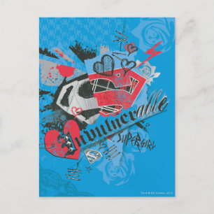 Carte Postale Supergirl invulnérable