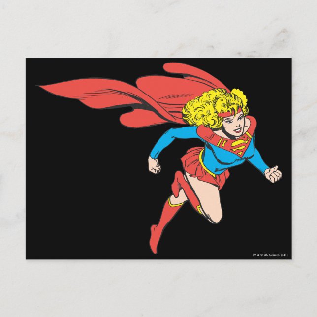 Carte Postale Supergirl Leaps Right (Devant)