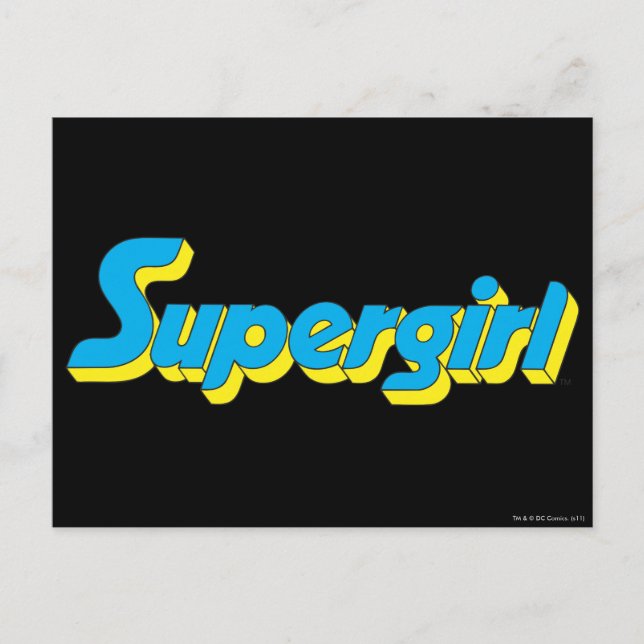 Carte Postale Supergirl Logo (Devant)