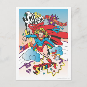 Carte Postale Supergirl Love Conquise