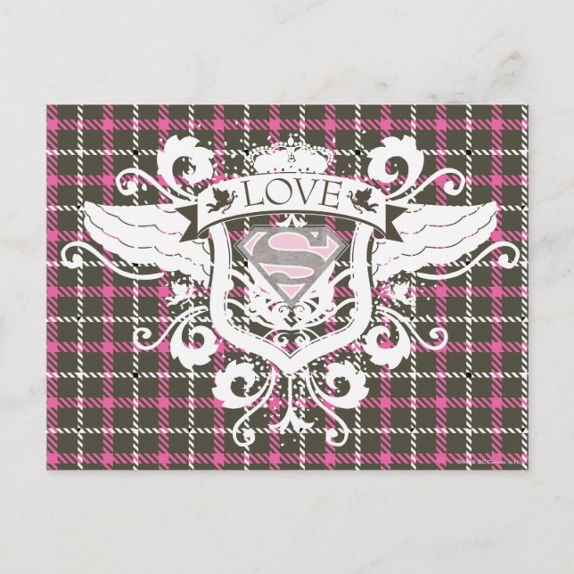 Carte Postale Supergirl Love Crest (Devant)