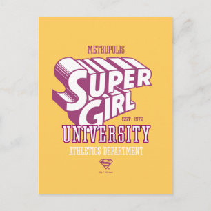 Carte Postale Supergirl Metropolis University Athletics Dept.