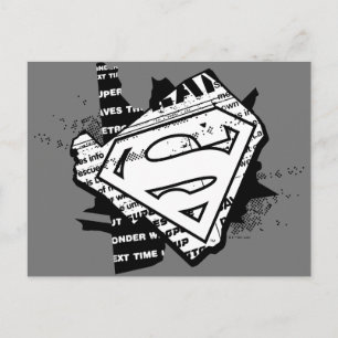 Carte Postale Supergirl Newsprint S-Shield