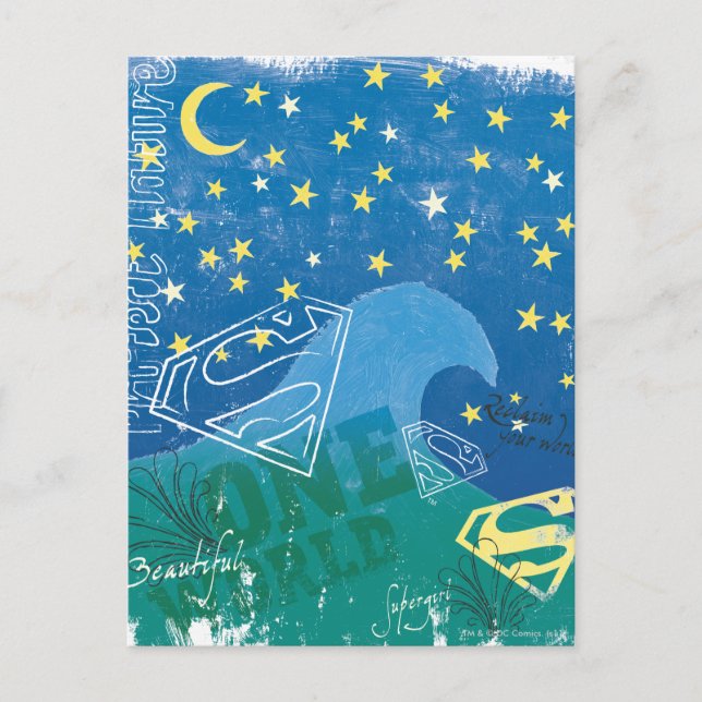 Carte Postale Supergirl One World (Devant)