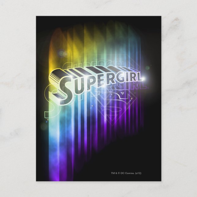 Carte Postale Supergirl Rainbow (Devant)