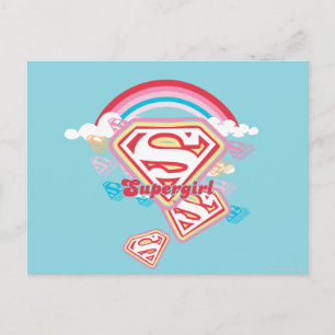 Carte Postale Supergirl Rainbow