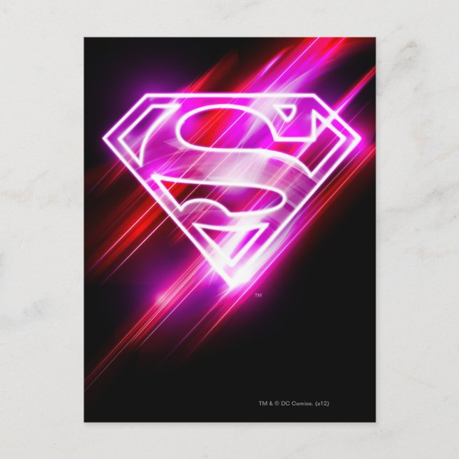 Carte Postale Supergirl rose (Devant)