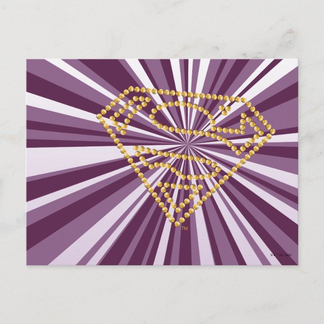 Carte Postale Supergirl Studded S-Shield (Devant)