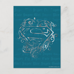 Carte Postale Supergirl Super Fly Super Cute