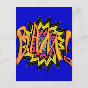 Carte Postale Superhero BAM !