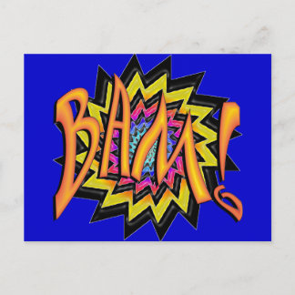 Carte Postale Superhero BAM !