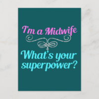 Superhero mignonne sage-femme