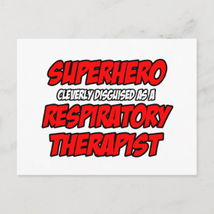 Carte Postale Superhero...Thérapiste respiratoire