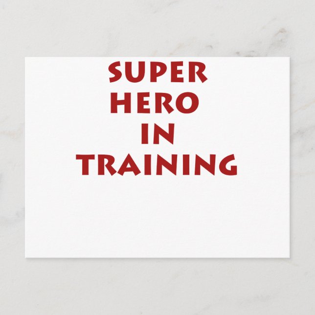Carte Postale Superhéros en formation (Devant)