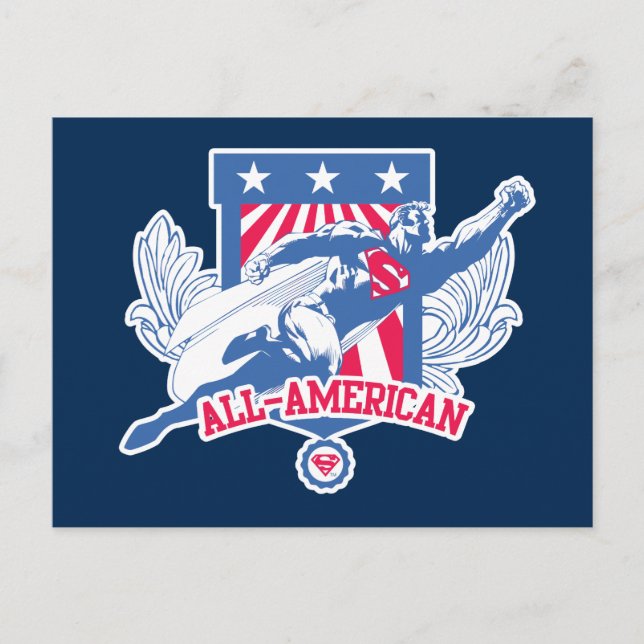 Carte Postale Superman All-American (Devant)