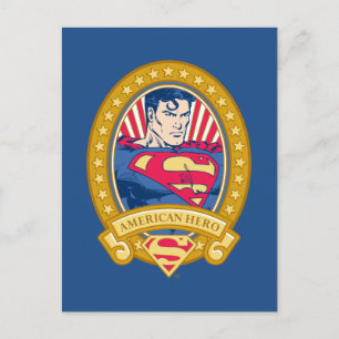 Carte Postale Superman American Hero