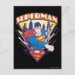 Carte Postale Superman avec électricité