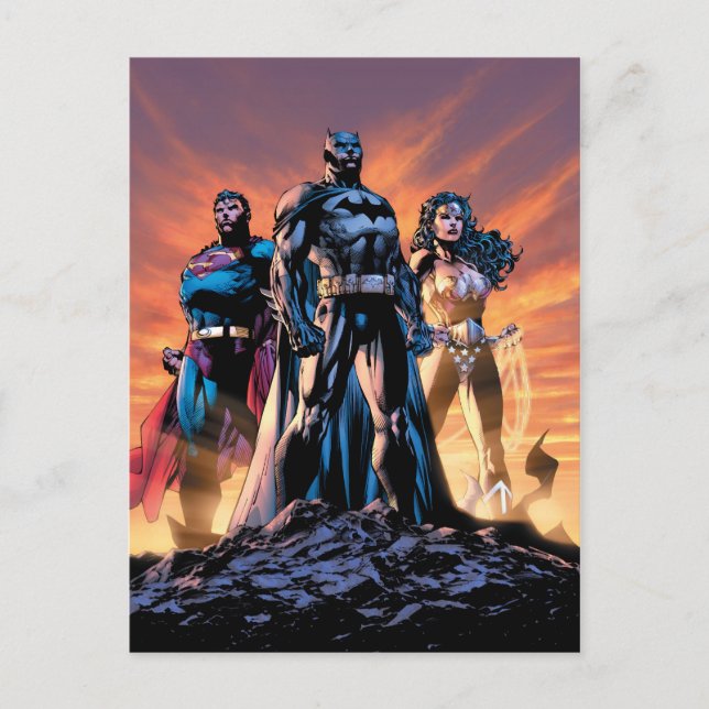 Carte Postale Superman, Batman, & Wonder Woman Trinity (Devant)
